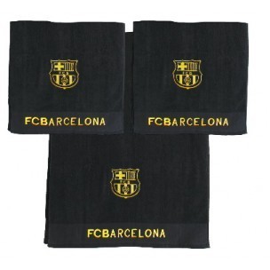 3 serviette de plage FC Barcelona 85x45cm 65x130cm
