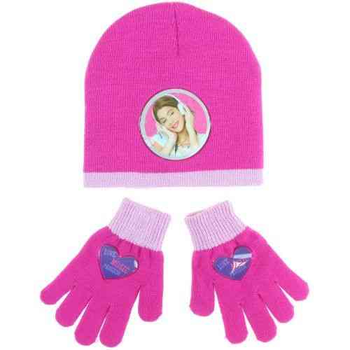 bonnet et gants violetta rosa