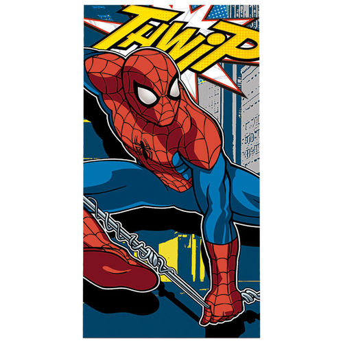 serviette platge coton Spiderman 70x140