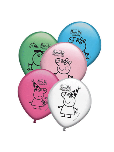 set 8 ballon Peppa pig