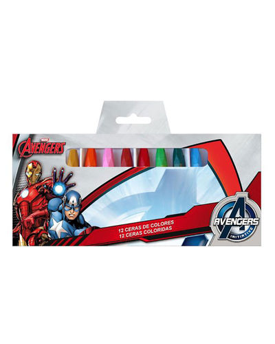 12 crayons de couleurs Avengers