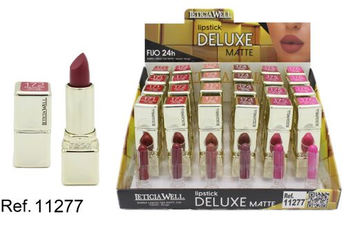 LIPSTICK MATTE (0.75€ UNIDAD) PACK 24 LETICIA WELL