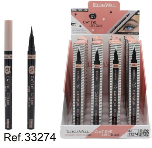 ROTULADOR EYELINER NEGRO (1.25€‚ UNIDAD) PACK 16 LETICIA WELL