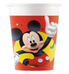 6 vasos papel Mickey