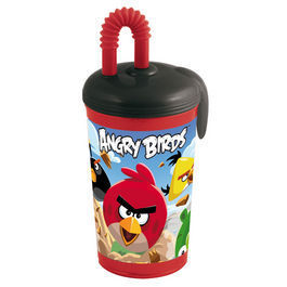 verre paille angry bird