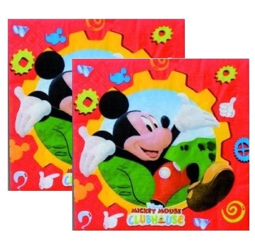 20 servilletas papel Mickey 33cm