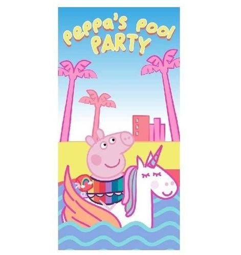 serviette de plage polyester Peppa Pig 70x140
