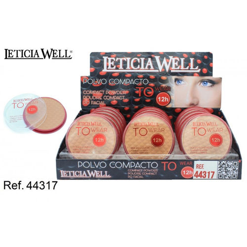 POLVO COMPACTO TO WEAR 12H (0,69€‚ UNIDAD) PACK 18 LETICIA WELL