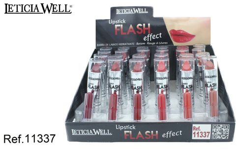 LIPSTICK EFFET FLASH 6 COLORES(0.52€UNIDAD) PACK 24 LETICIA WELL