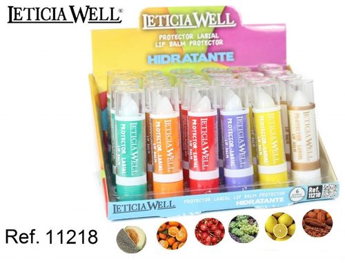 BAUME À LEVRES HYDRATANT (0.39€ UNITE) PACK 24 LETICIA WELL