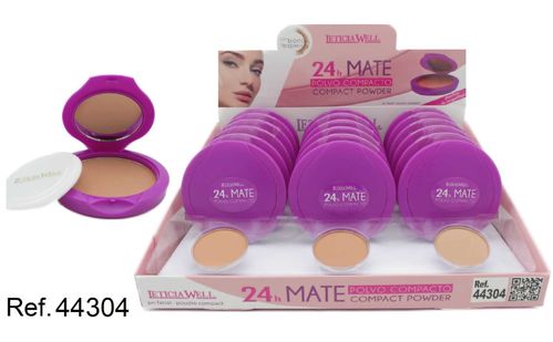 POLVO COMPACTO MATTE (0.72€ UNIDAD) PACK 18 LETICIA WELL
