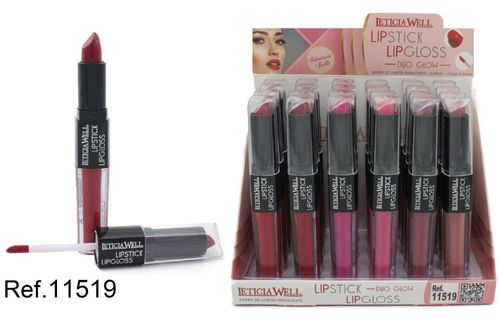 ROUGE À LEVRES / LIPGLOSS(0.89 € UNITE) PACK 24 LETICIA WELL