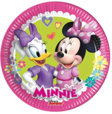 8 paper plates Minnie 19,50cm