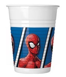 8 gobelet plastique Spiderman 200ml