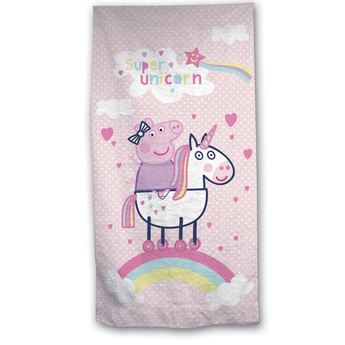 toalla polyester Peppa Pig 70x140