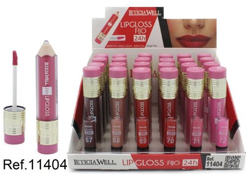 LIPGLOSS (0.75€‚ UNIDAD) PACK 24 LETICIA WELL