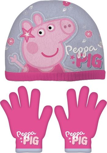 gorro guantes Peppa Pig