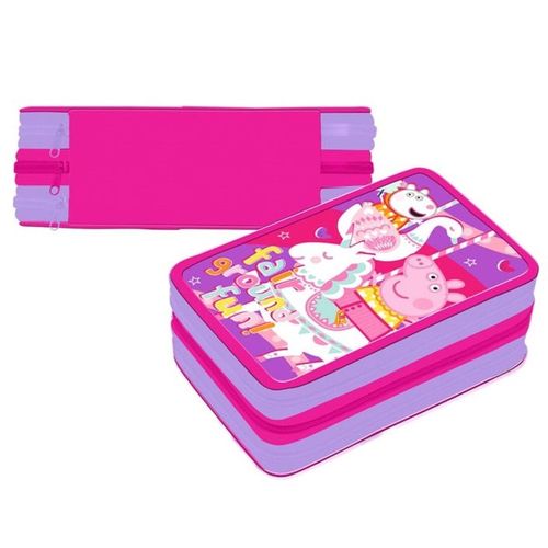 pencil case triple Peppa Pig