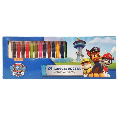 24 colored crayons Paw Patrol