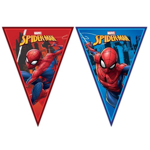 banderin plastico Spiderman 230cm