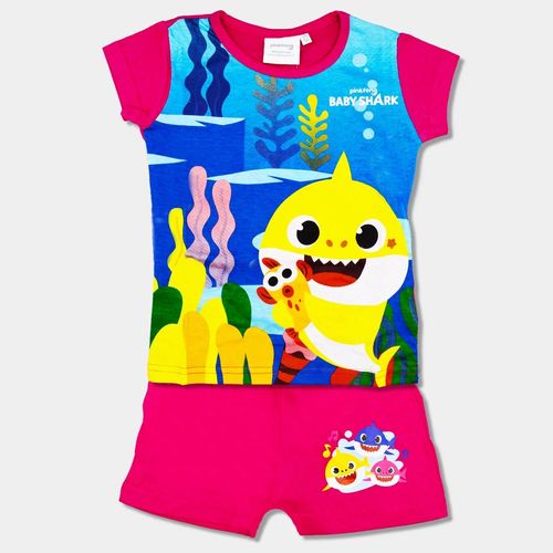 pijama algodon Baby Shark 3-4-5-6-7-8